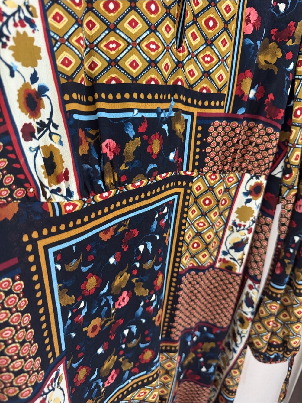 Zara Basic Multi-Pattern Midi Dress - Picture 6 of 6